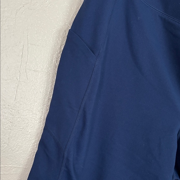 Lands End Plus Size Pull On Activewear Crop Pants Blue Women’s 2X Side Pockets - Picture 2 of 6